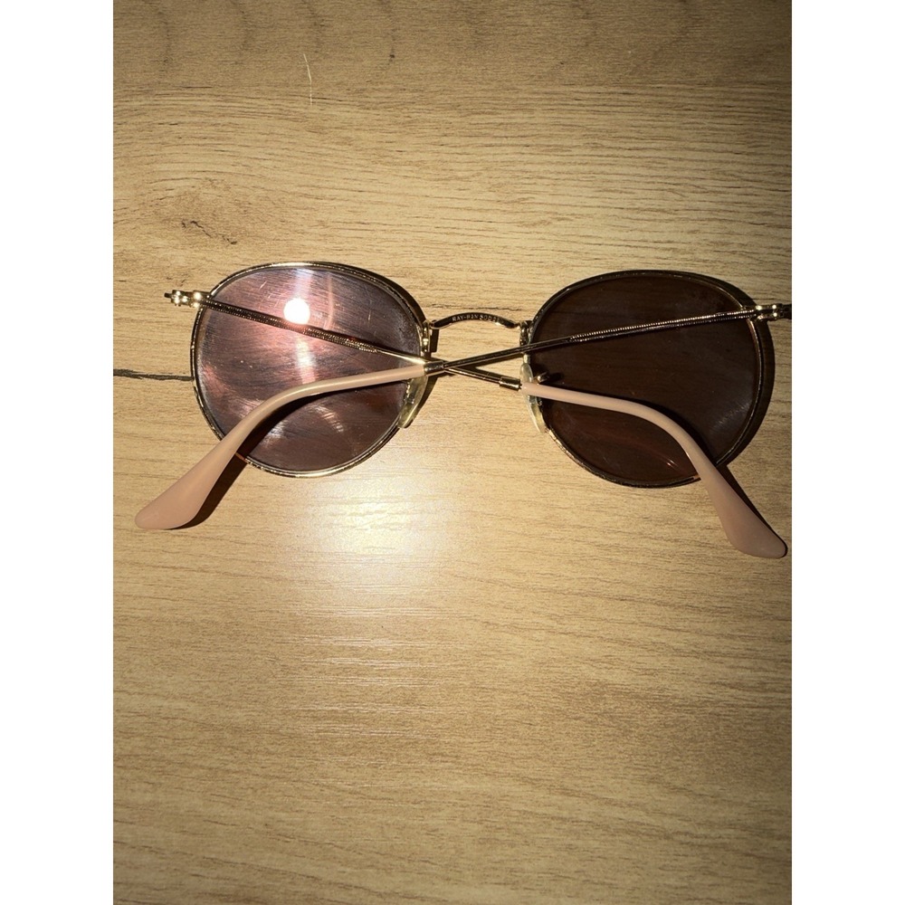 RAY BAN RB3447 112/68F 50-12mm Gold Frame with Pink Flash Lens - Picture 4 of 7